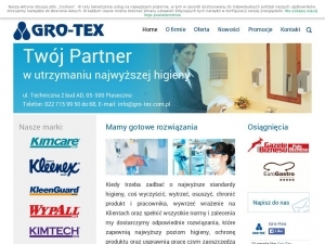 Gro-Tex - sklep internetowy oferujący m.in. jednorazową odzież kosmetyczna